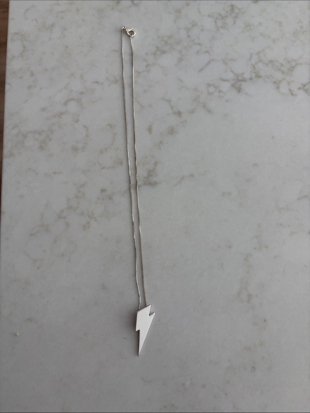 Jenny Bird Silver Bolt Pendant Necklace